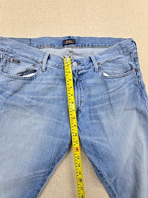Polo Ralph Lauren Men's Light Blue Straight Leg Jeans 36x34 Vintage