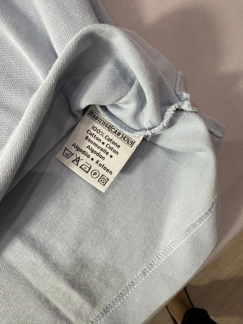 Kappa Men's XL Light Blue Polo Shirt Short Sleeve Logo Top