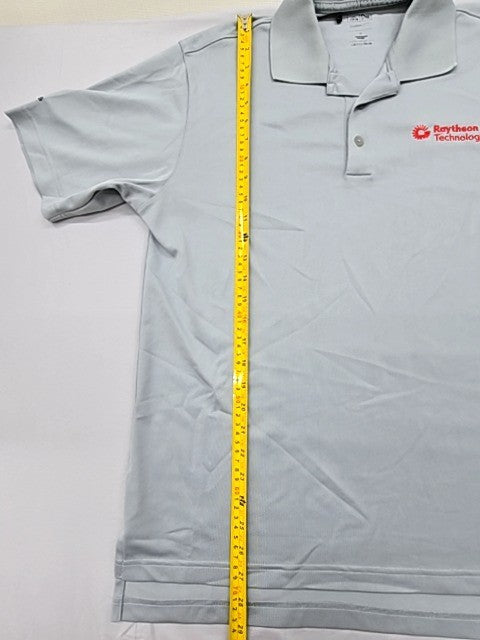 Adidas Unisex Climalite Light Grey Polo Shirt Size L Moisture Wicking