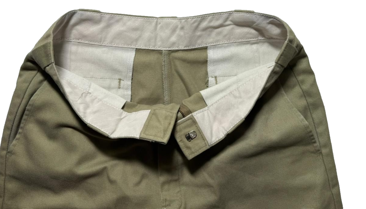 Dickies Men's Tan Work Pants - Durable Cotton Twill, Relaxed Fit, Size 32