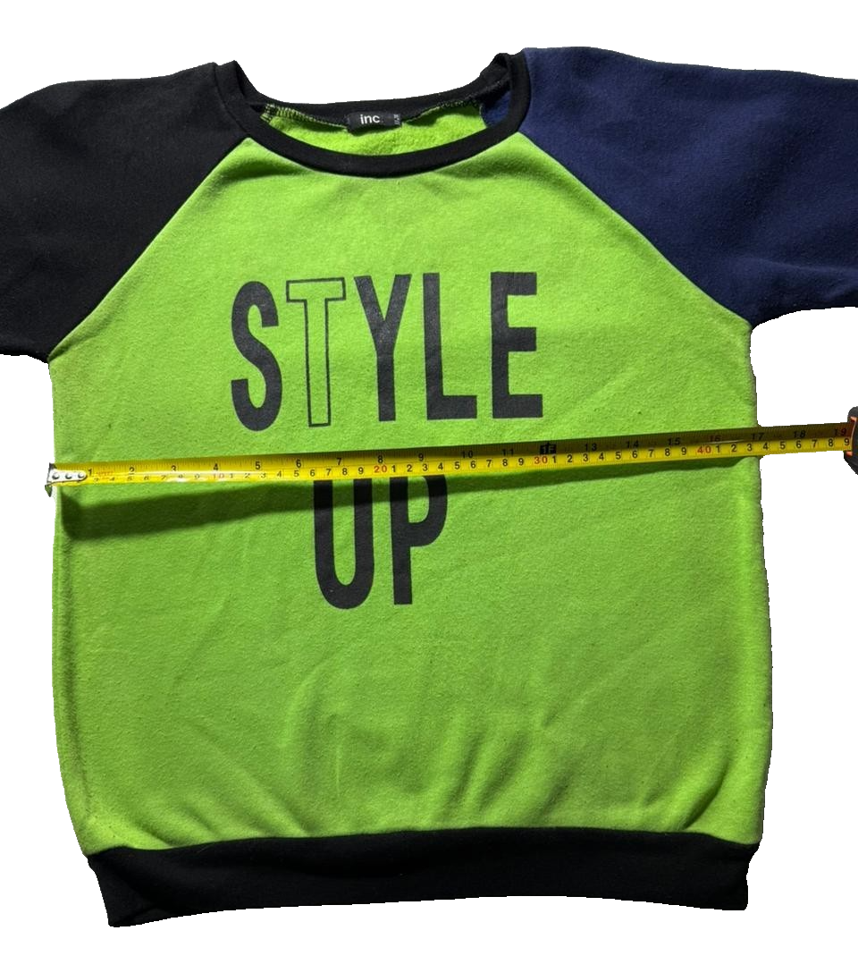 Inc International Concepts Kids Crewneck Sweatshirt "Style Up" Size 13-14