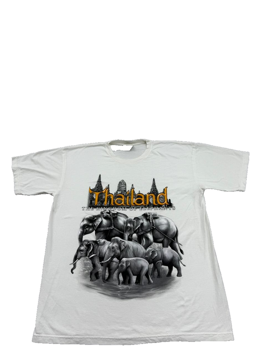 Vintage Unverified Brand Men's White T-Shirt – Size XL, Cotton