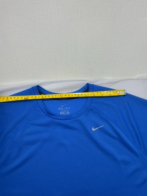 Nike Men's Blue Dri-FIT Short Sleeve Running T-Shirt Crewneck Size L