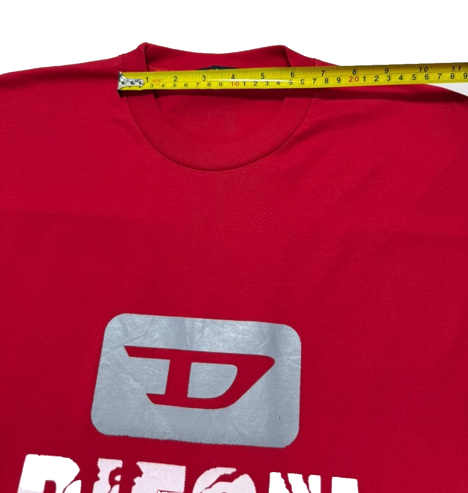 Diesel Men's Short Sleeve T-Shirt | Size:XL| Red Color