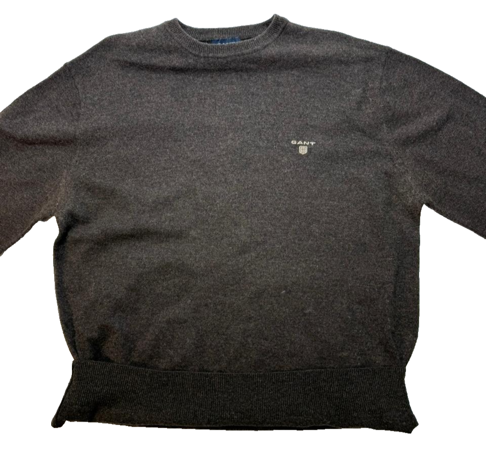 Gant Men's Round Neck Sweater Pullover Cotton Knit Jumper Size XL Casual