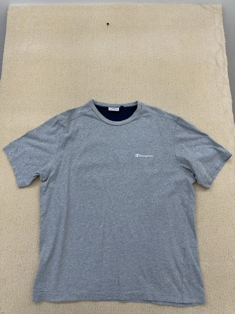 Champion Men's Grey Crewneck T-Shirt XL 100% Cotton American Classics
