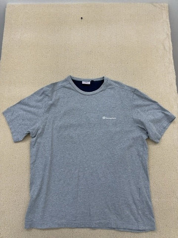Champion Men's Grey Crewneck T-Shirt XL 100% Cotton American Classics