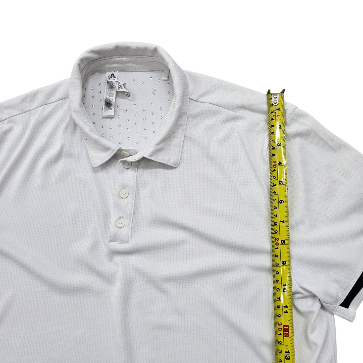 Adidas Women's White Golf Polo L Moisture Wicking