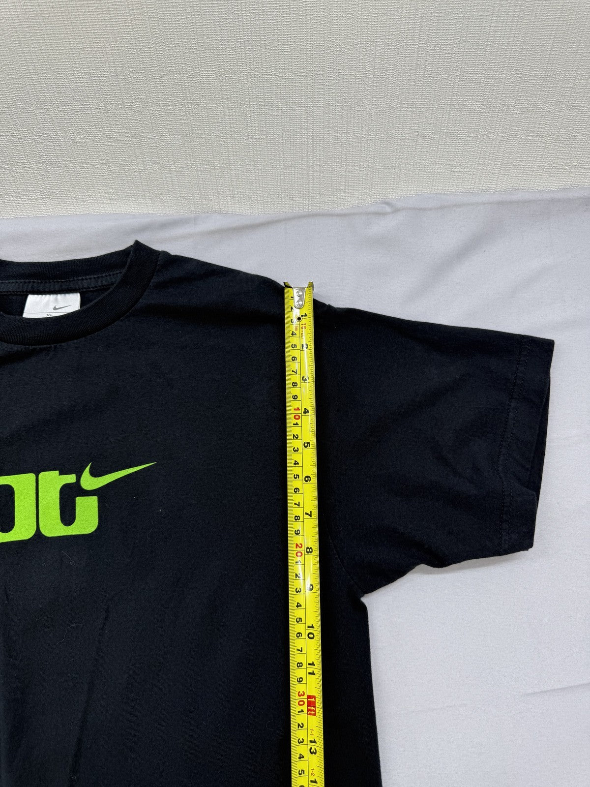Nike NRG Logo Black Graphic T-Shirt XL Men Cotton Short Sleeve