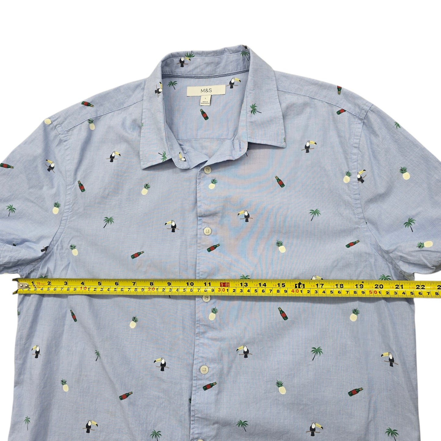 M&S Men Blue Shirt size L product image 7