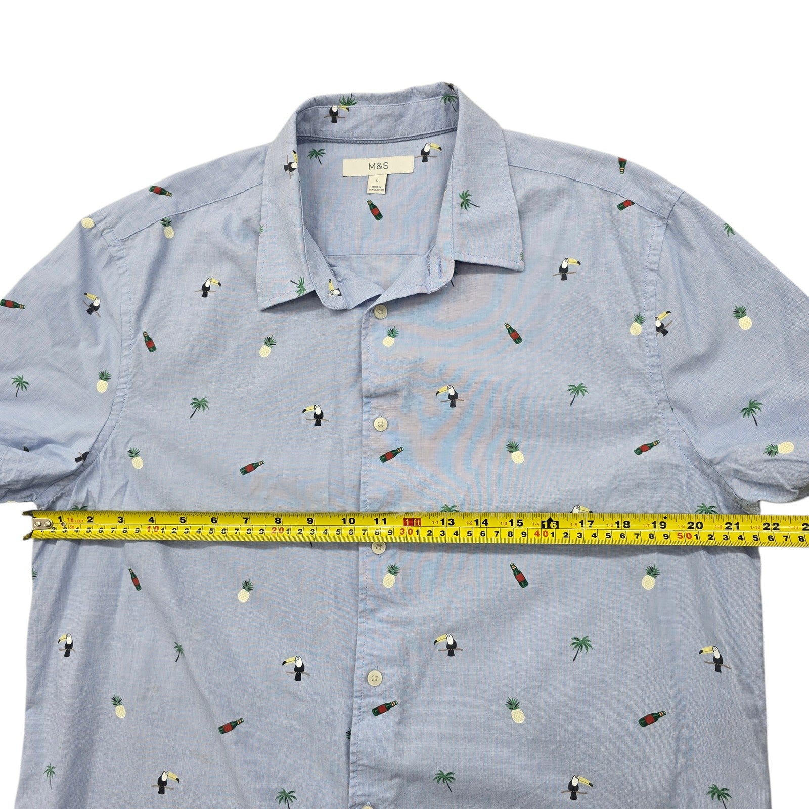 M&S Men Blue Shirt size L product image 7