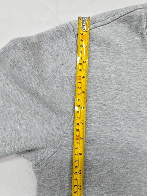 Lacoste Men's Grey Crew Neck Sweatshirt S Cotton Blend Croc Logo