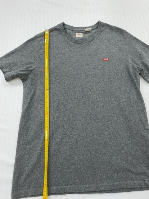 Levi's Men's Charcoal Grey Chest Logo T-Shirt Size L