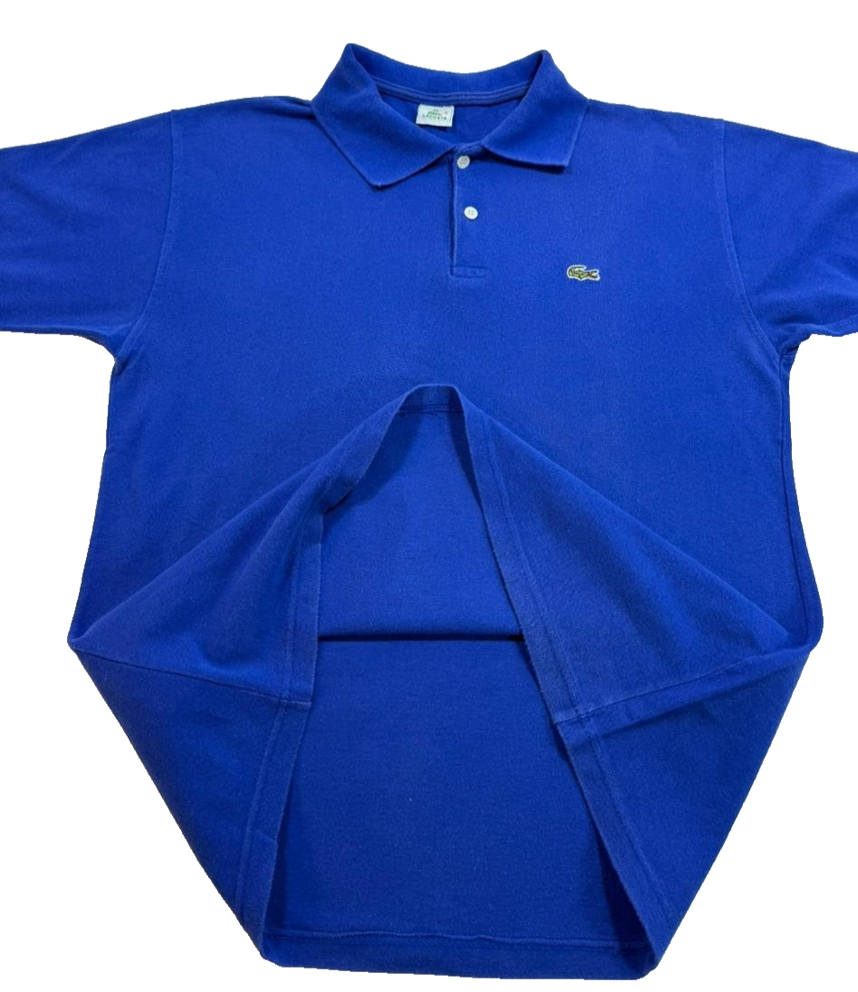 Men's Lacoste Regualr Fit Cotton Polo Shirt Size XL Blue