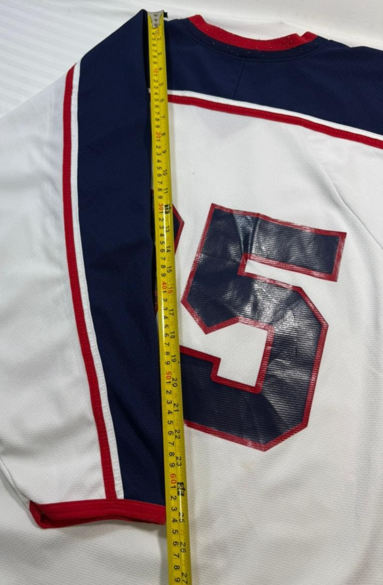 Ak Regents Transcona White Navy Red Hockey Jersey Number 35 Goalie Cut Men's XL