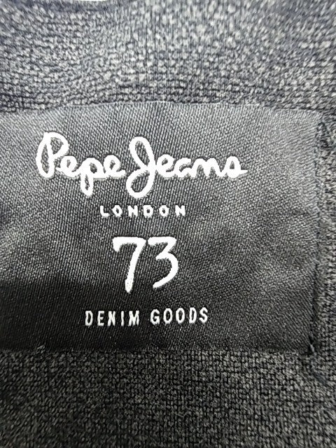 Pepe Jeans Women's Black Studded Denim Crop Top Size S