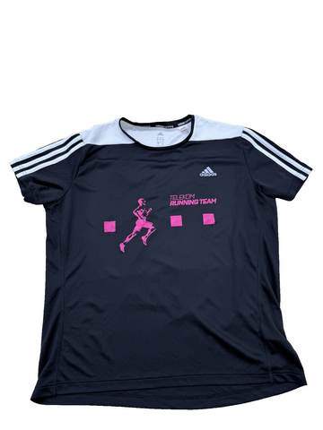Adidas Men's Black Running T-Shirt Short Sleeve Crewneck Size L New