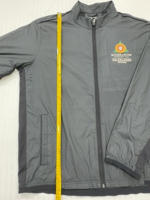 Adidas Men's Gray Climaproof Golf Windbreaker XL Water-Resistant