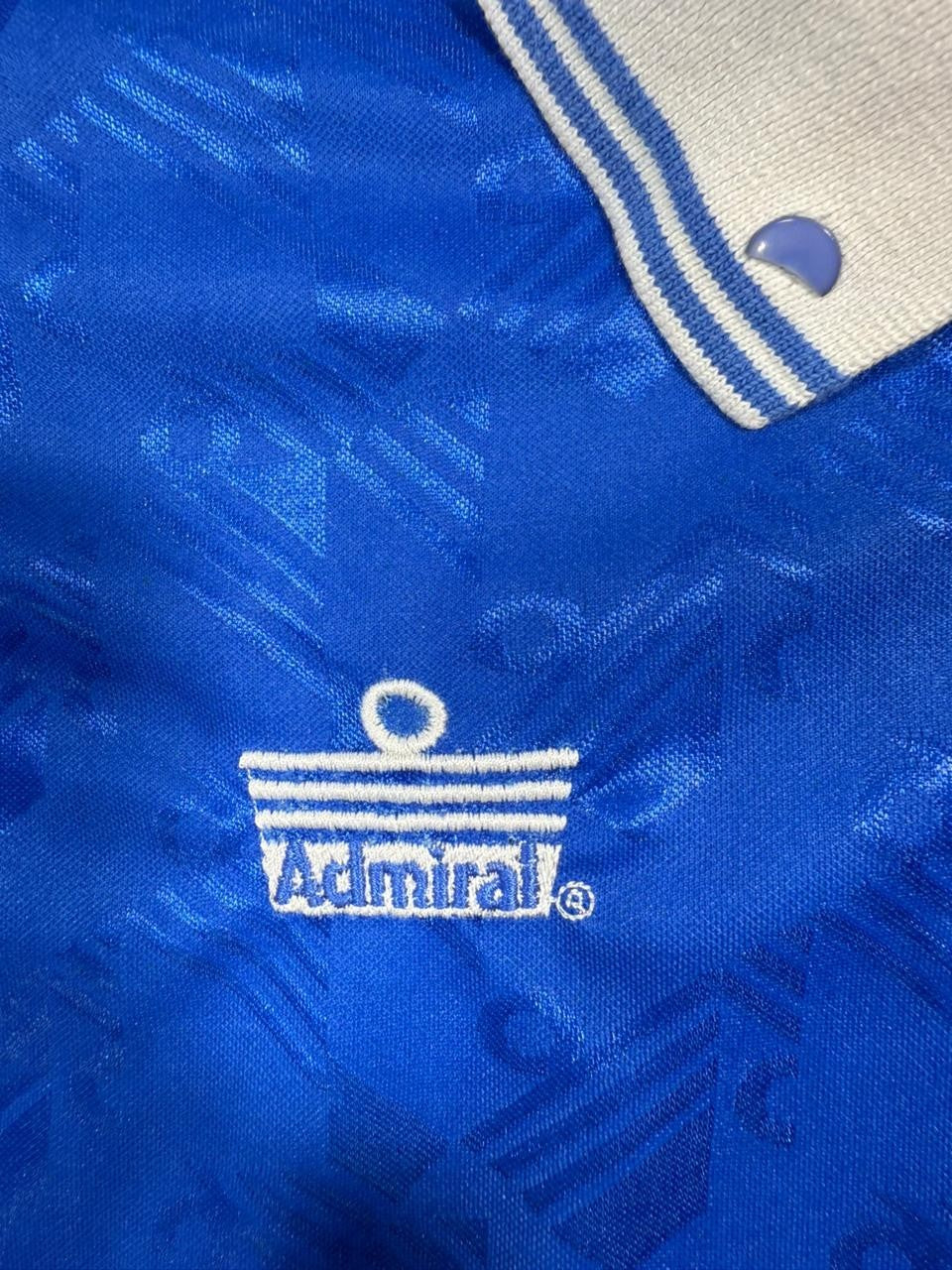 Vintage Admiral Belenenses Delta Cafes Football Jersey Shirt Blue White Size M