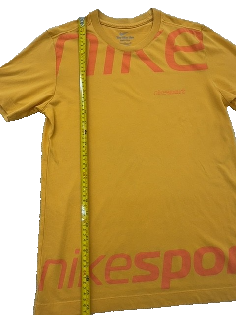 Nike Men's Yellow Dri-FIT Crewneck T-Shirt Size S Short Sleeve