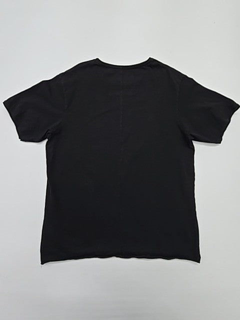 Pull&Bear Boys Black Relaxed Fit T-Shirt Size M Cotton Crew Neck