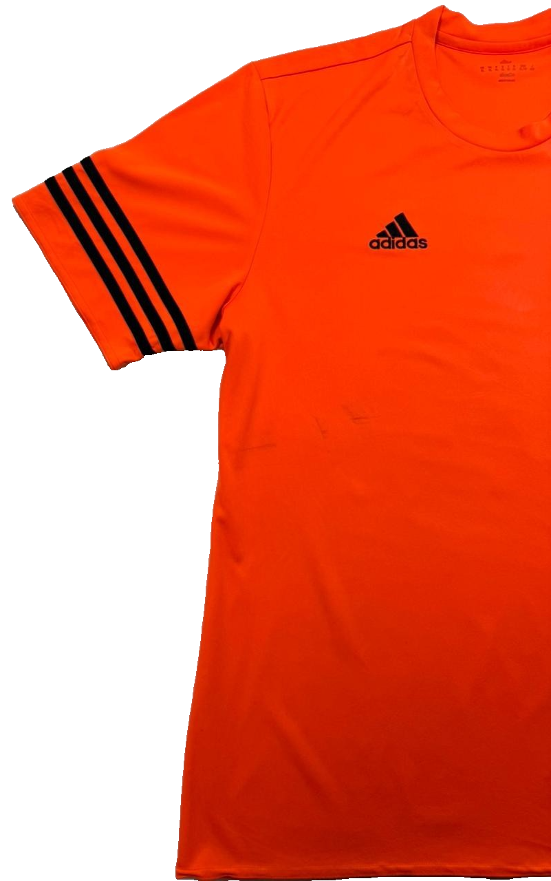 Adidas Entrada 14 Jersey In Orange With Black Stripes - Size XL