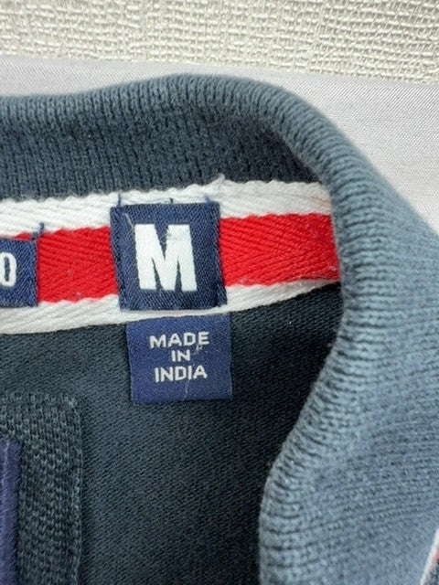 Superdry Men's Navy Short Sleeve Polo Shirt M Tri-Colour Pique