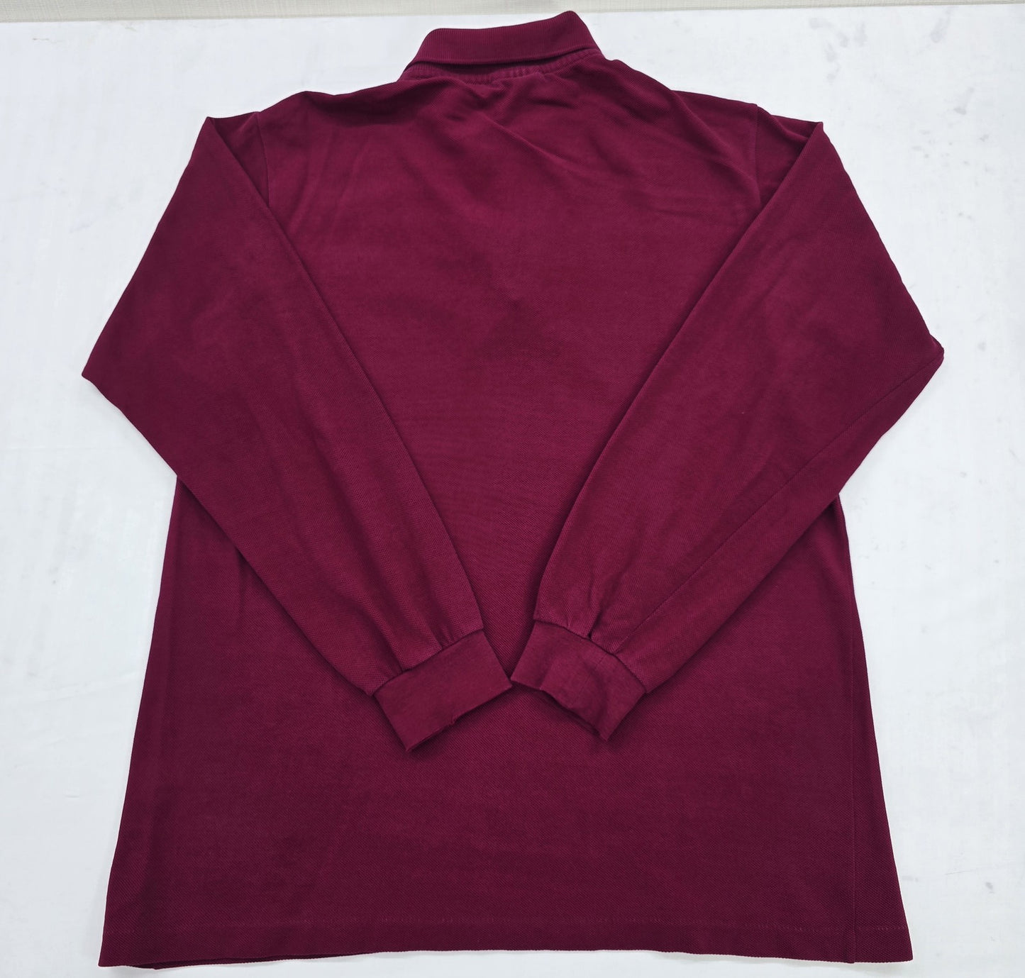 Lacoste Men's Burgundy Piqué Cotton Polo Shirt Size 3 L.12.12