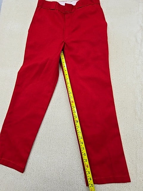 Dickies WP811ER Red Men's Skinny Fit Work Pants Double Knee Twill