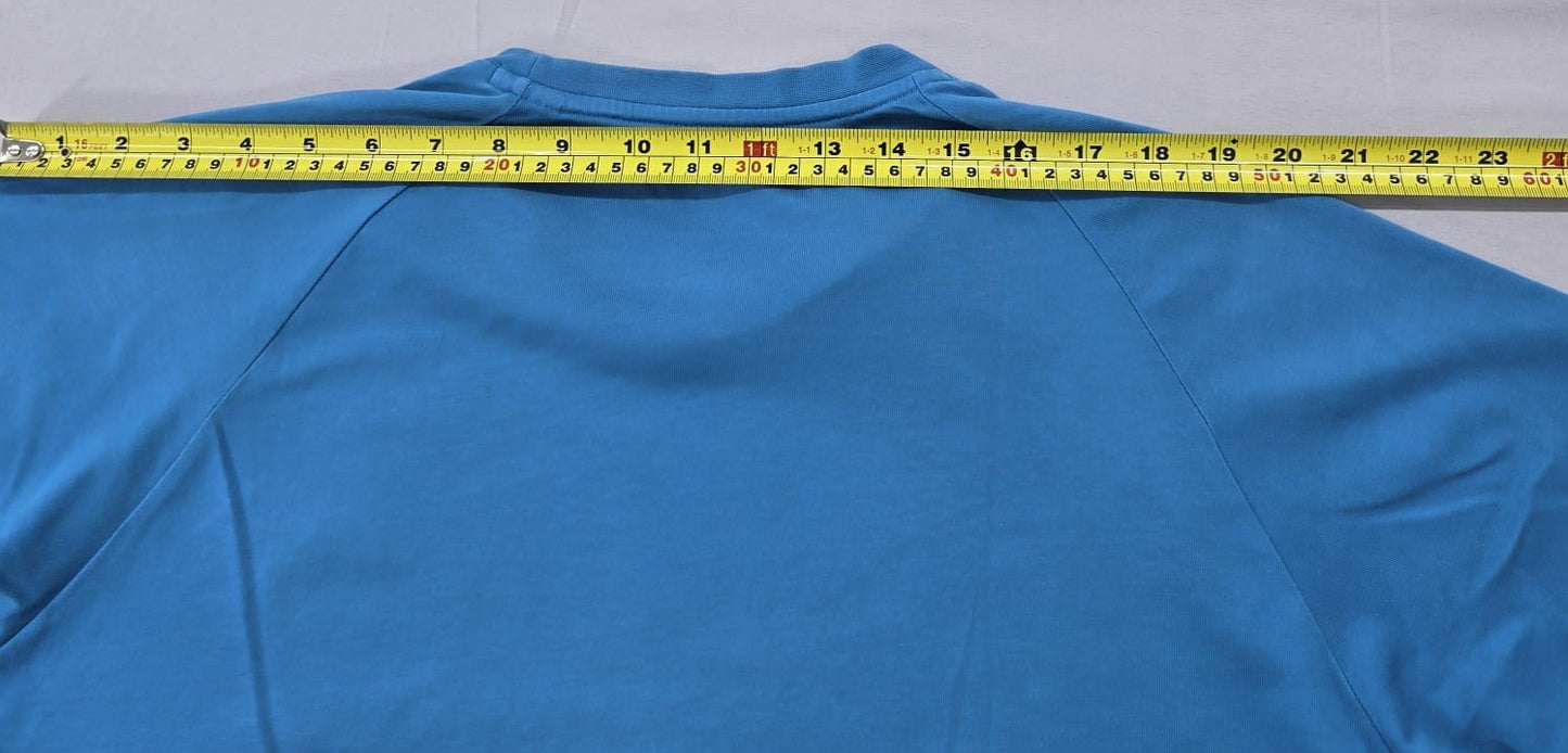 Adidas Men's Blue Performance T-Shirt Size L Short Sleeve Crewneck