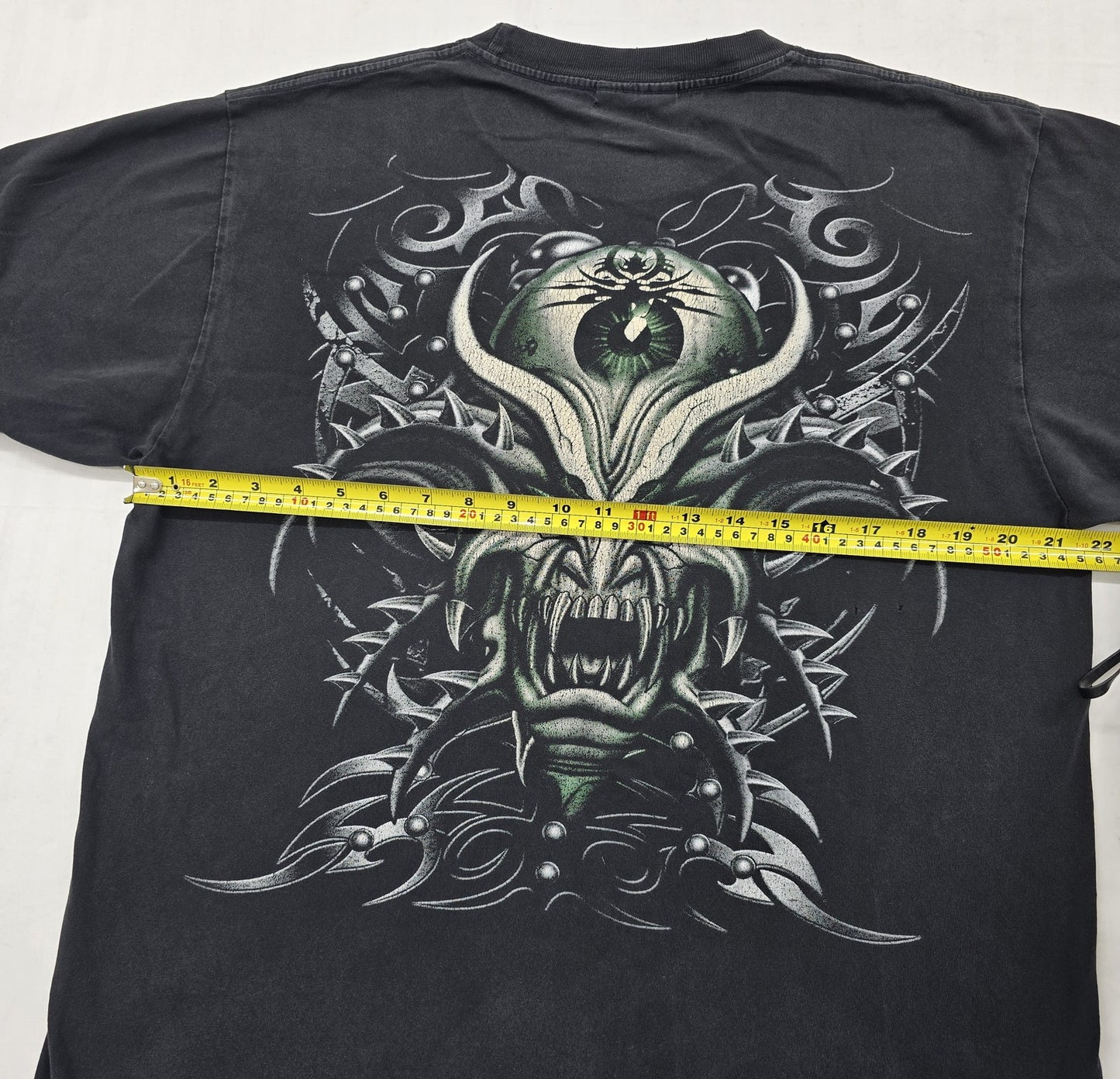 Korn Tribal Black T-Shirt Size L 100% Cotton