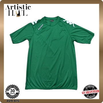 Kappa Green T-Shirt XL Men's Sports Crew Neck Short Sleeve