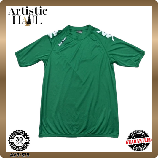 Kappa Green T-Shirt XL Men's Sports Crew Neck Short Sleeve