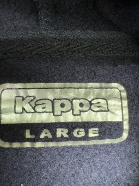 Kappa Men's Navy Pullover Hoodie Large Cotton Blend L