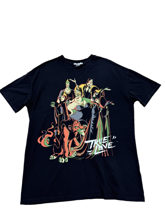 Disney Unisex Black T-Shirt – Size M, Short Sleeve, Crew Neck