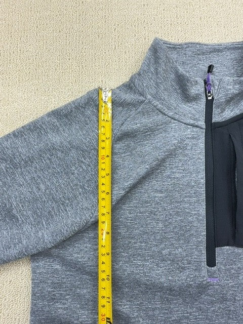 New Balance Men's Grey Half-Zip Hoodie Size S