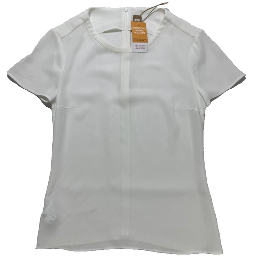 Hugo Boss Women's White Blouse – Size 2
