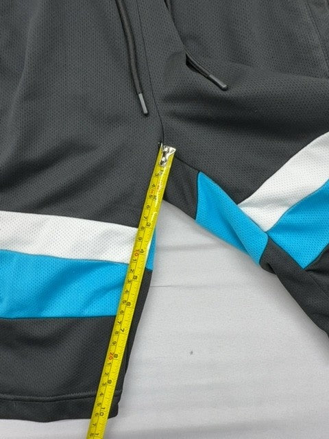 Kappa Men's Color Block Athletic Shorts Small Black Blue White Drawstring