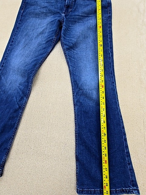 Wrangler Men's Blue Bootcut Jeans 34x32 Retro W15B9176