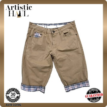 Burberry Prorsum Khaki Check Cotton Shorts Men's 32 Nova Check Lining