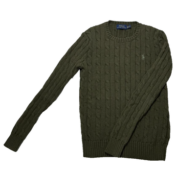 Polo Ralph Lauren Green Streetwear Knit Sweater Unisex Size Xs