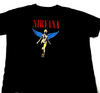 Nirvana Women's Black T-Shirt – Size M, In Utero Medium Music, Graphic