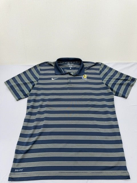 Nike Men's Navy Polo Shirt – Size XL, Striped