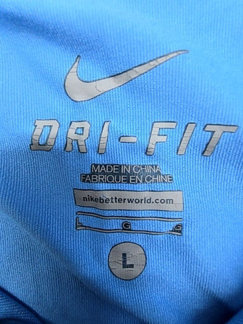 Nike Men's Blue Dri-FIT Polo Shirt Size L