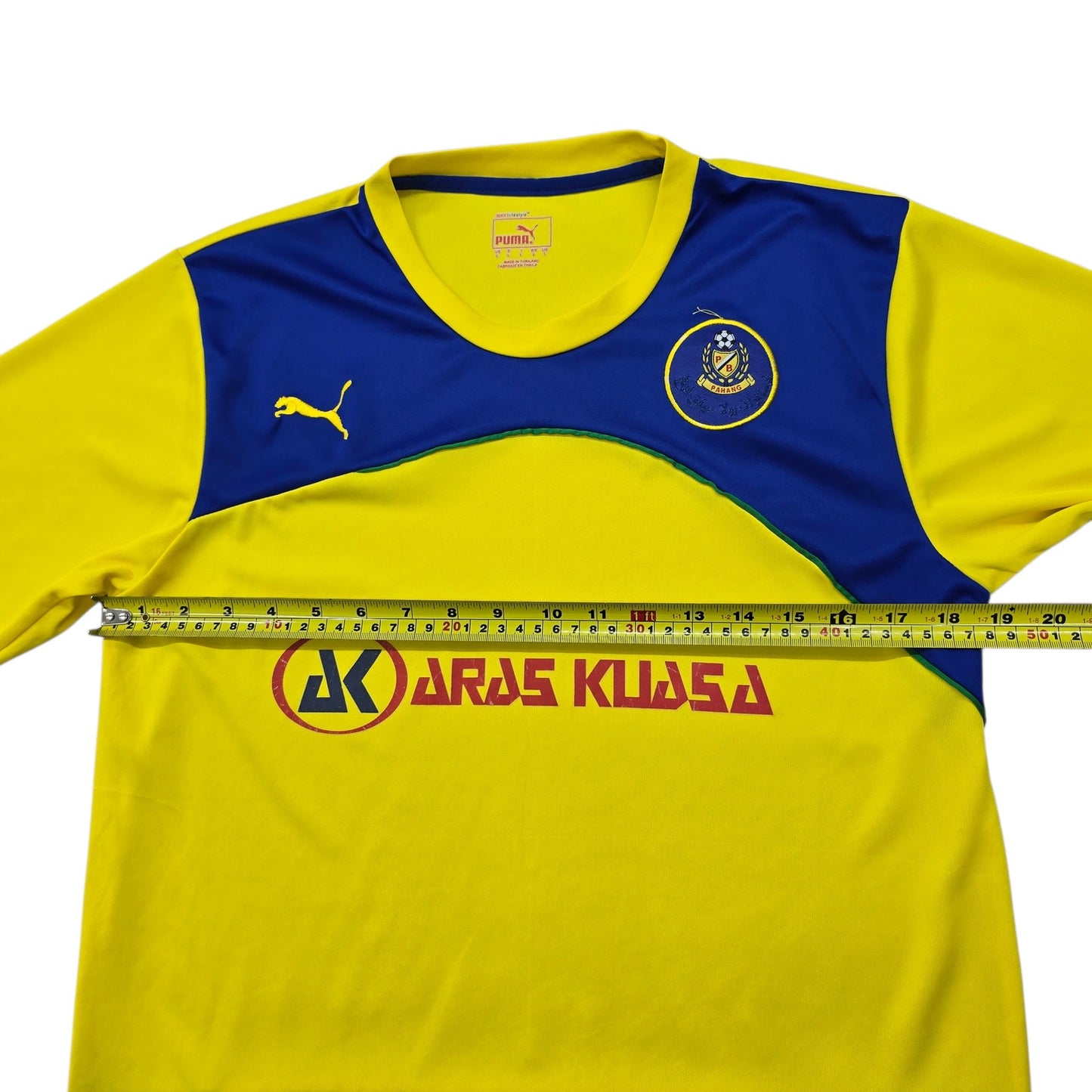 Puma Men's Yellow/Navy Football Jersey Size L