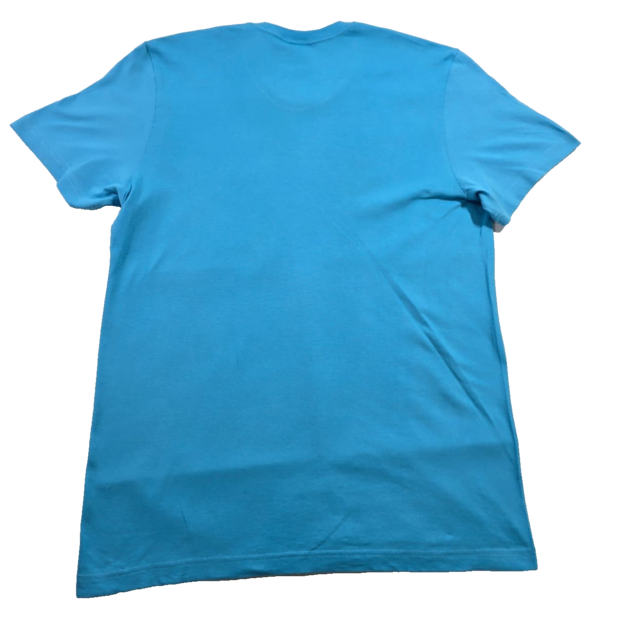 Adidas Three Stripes T-Shirt Baby Blue Short Sleeve Crewneck Cotton Tee Logo M
