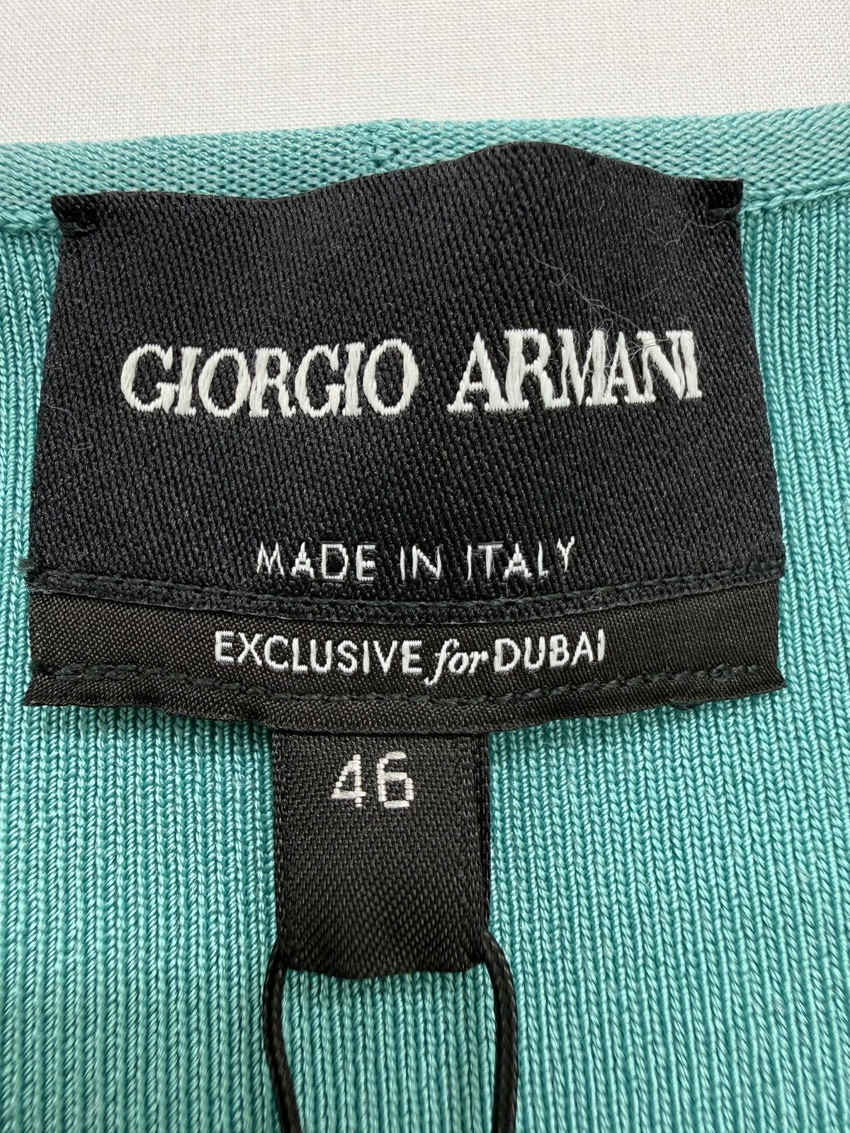 Giorgio Armani Women’s Teal Henley Bodysuit EU 46