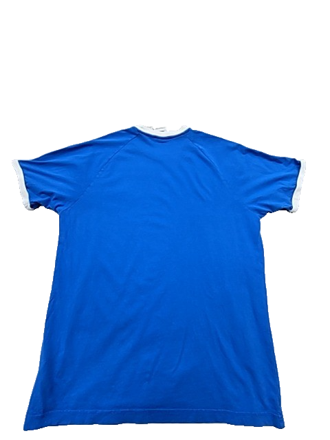 Adidas Men's Blue 3-Stripes T-Shirt XXL Short Sleeve Striped Crewneck