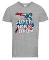 Marvel Men's Gray T-Shirt – Size L, Short Sleeve, Crew Neck