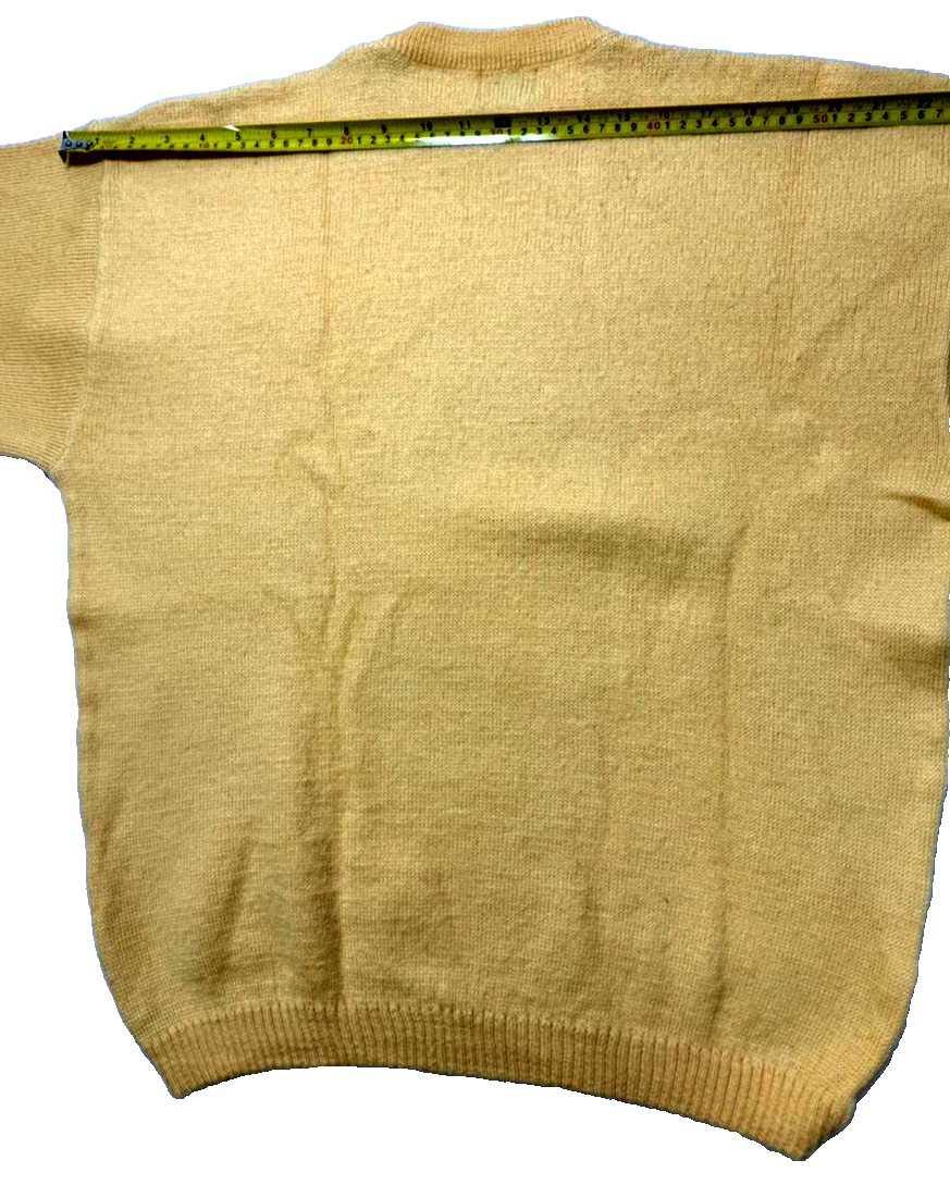 Quechua Yellow Crewneck Knit Sweater Men's Size XL